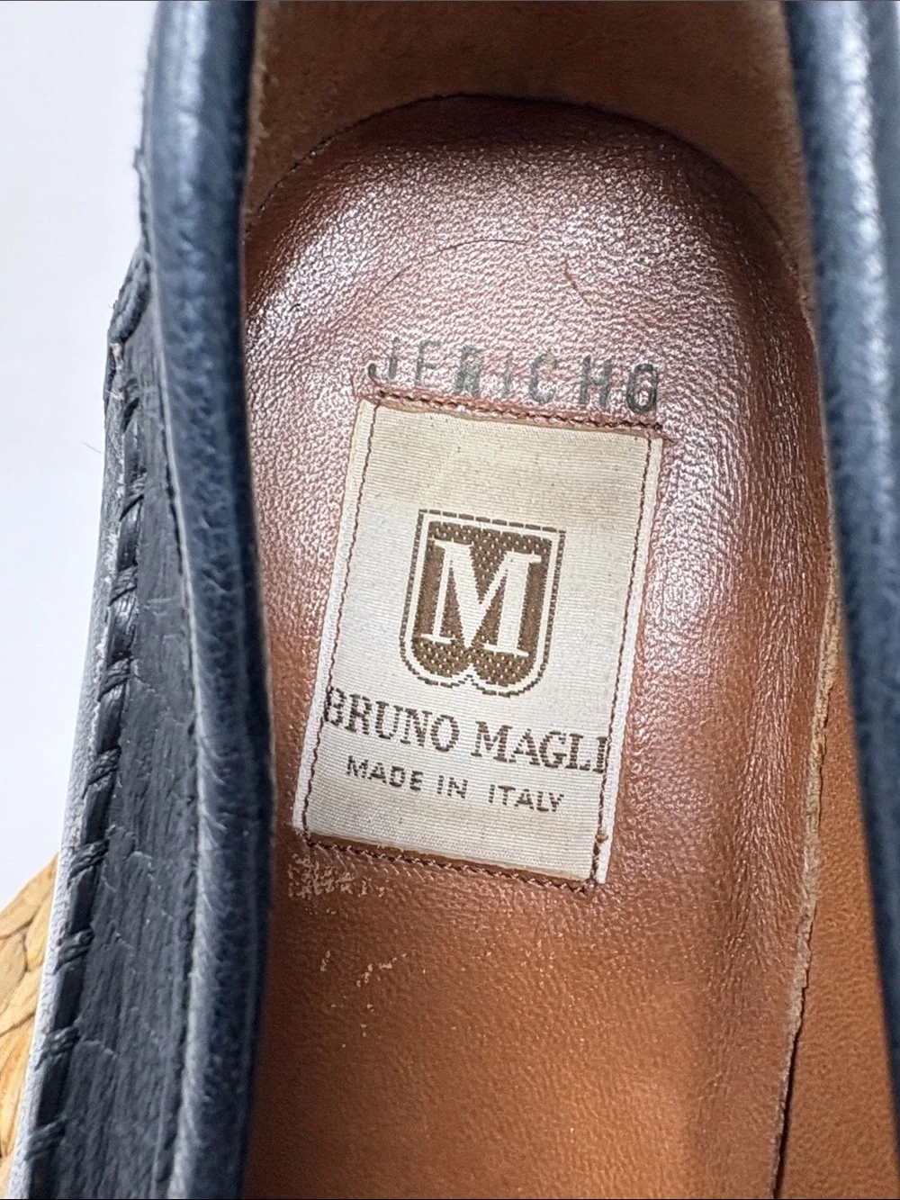BRUNO MAGLI Men's Jericho Genuine Ostrich Leather Slip On Penny Loafers size 7.5